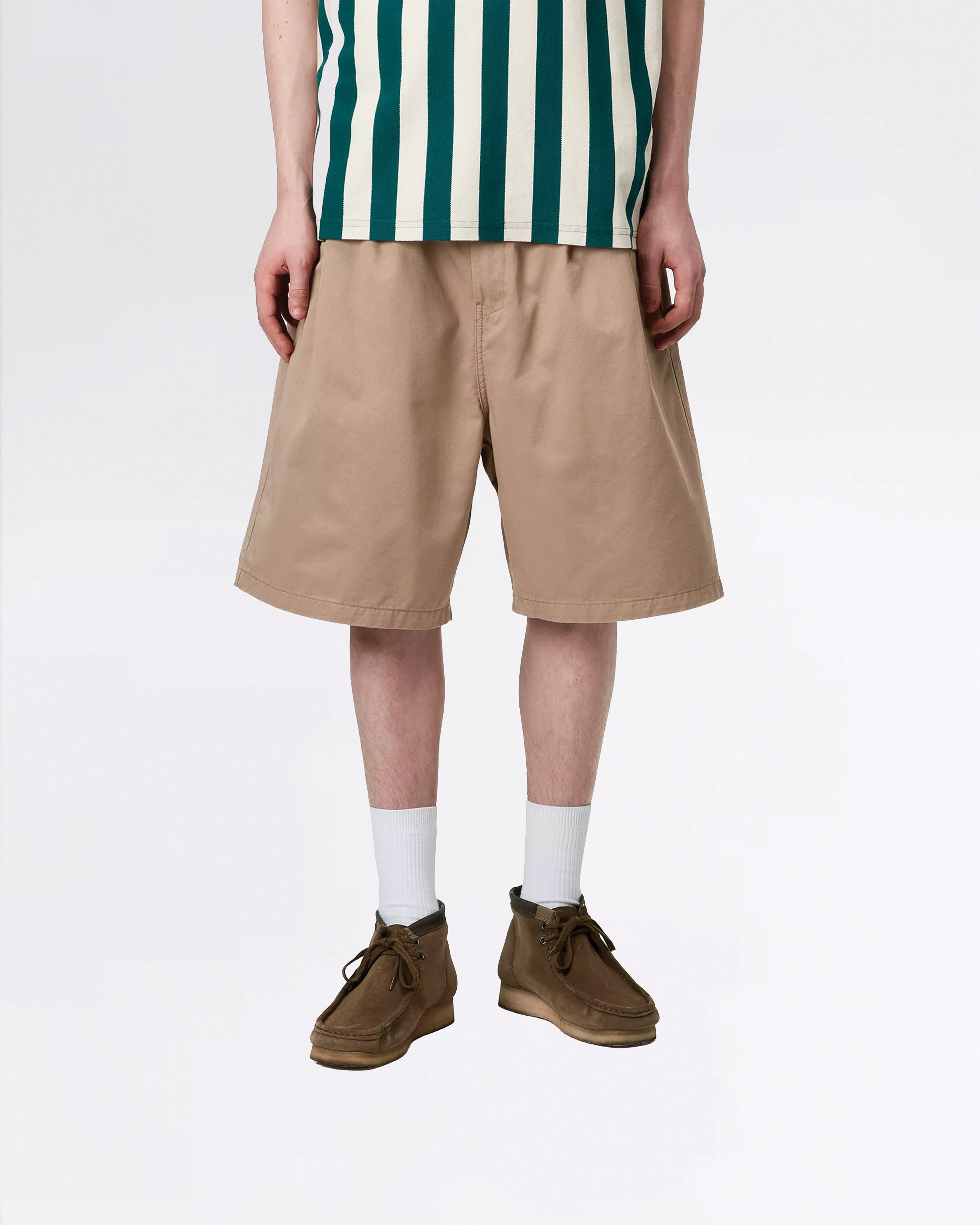 MARV SHORT LEATHER STONE WASHED